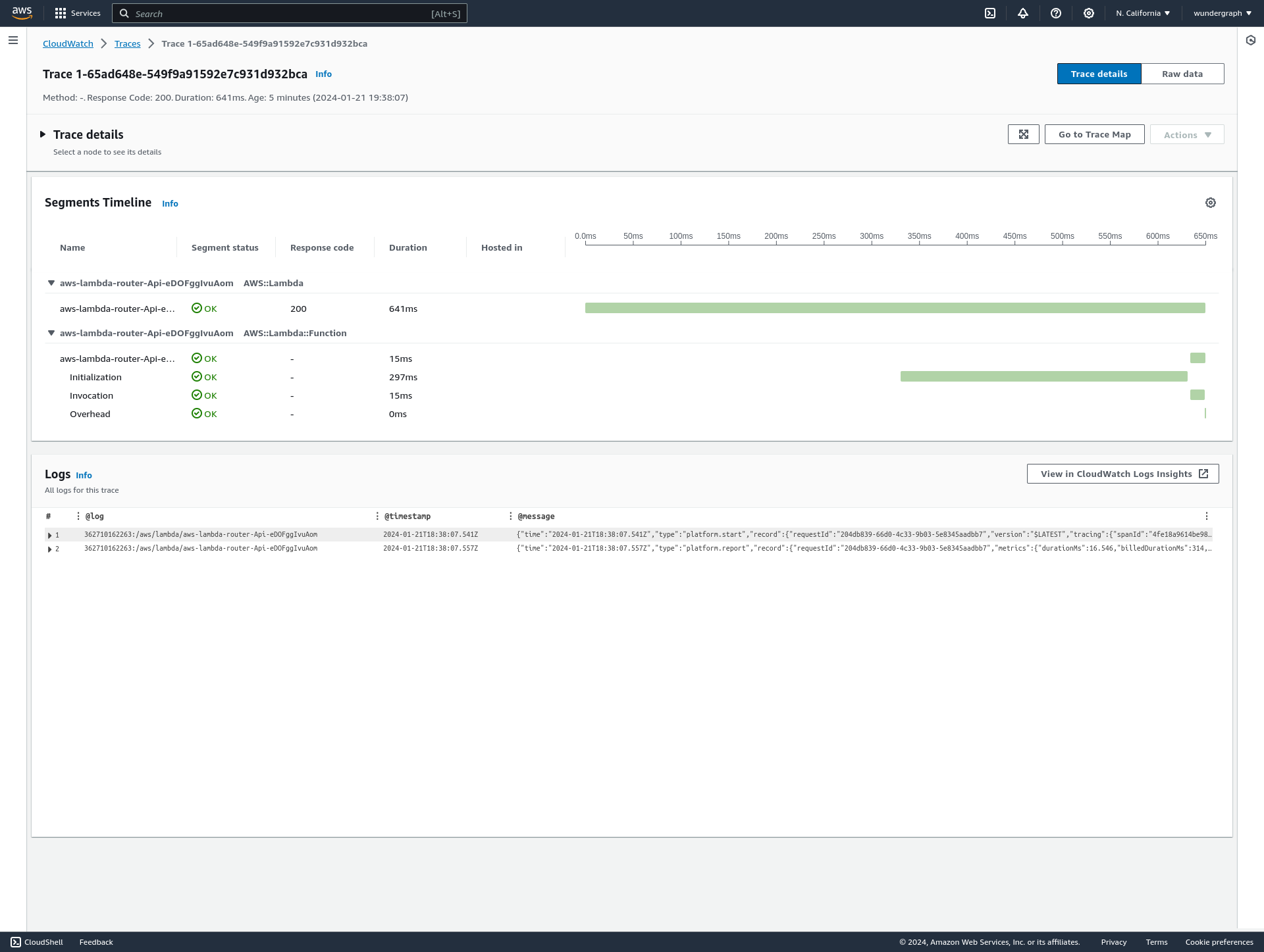 AWS Lambda cold start